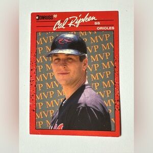 Cal Ripken Jr. Shortstop. Baltimore Orioles. MVP. 1990 Donruss No. BC-18.